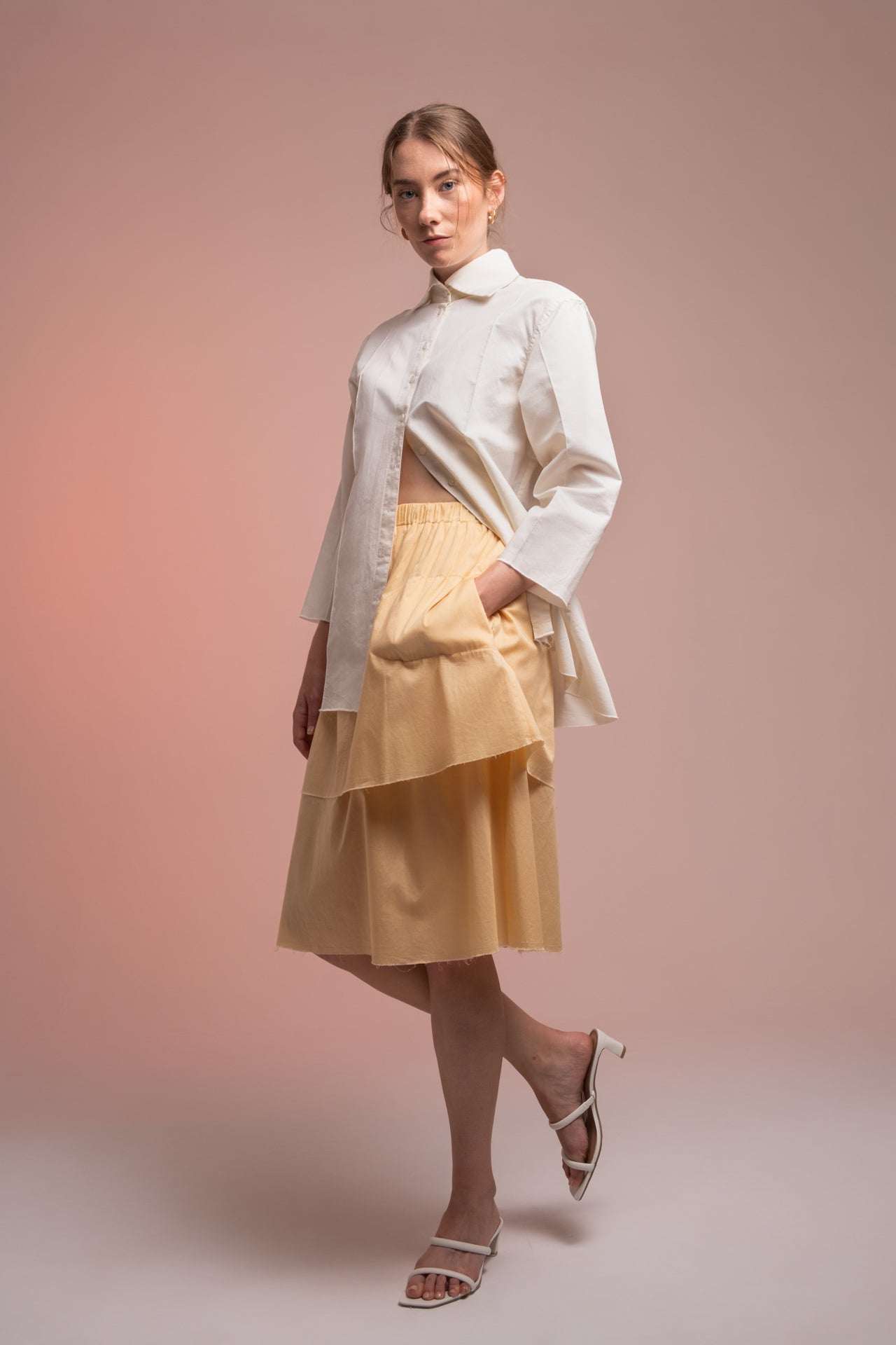 Falda midi de dos capas - EParshutova