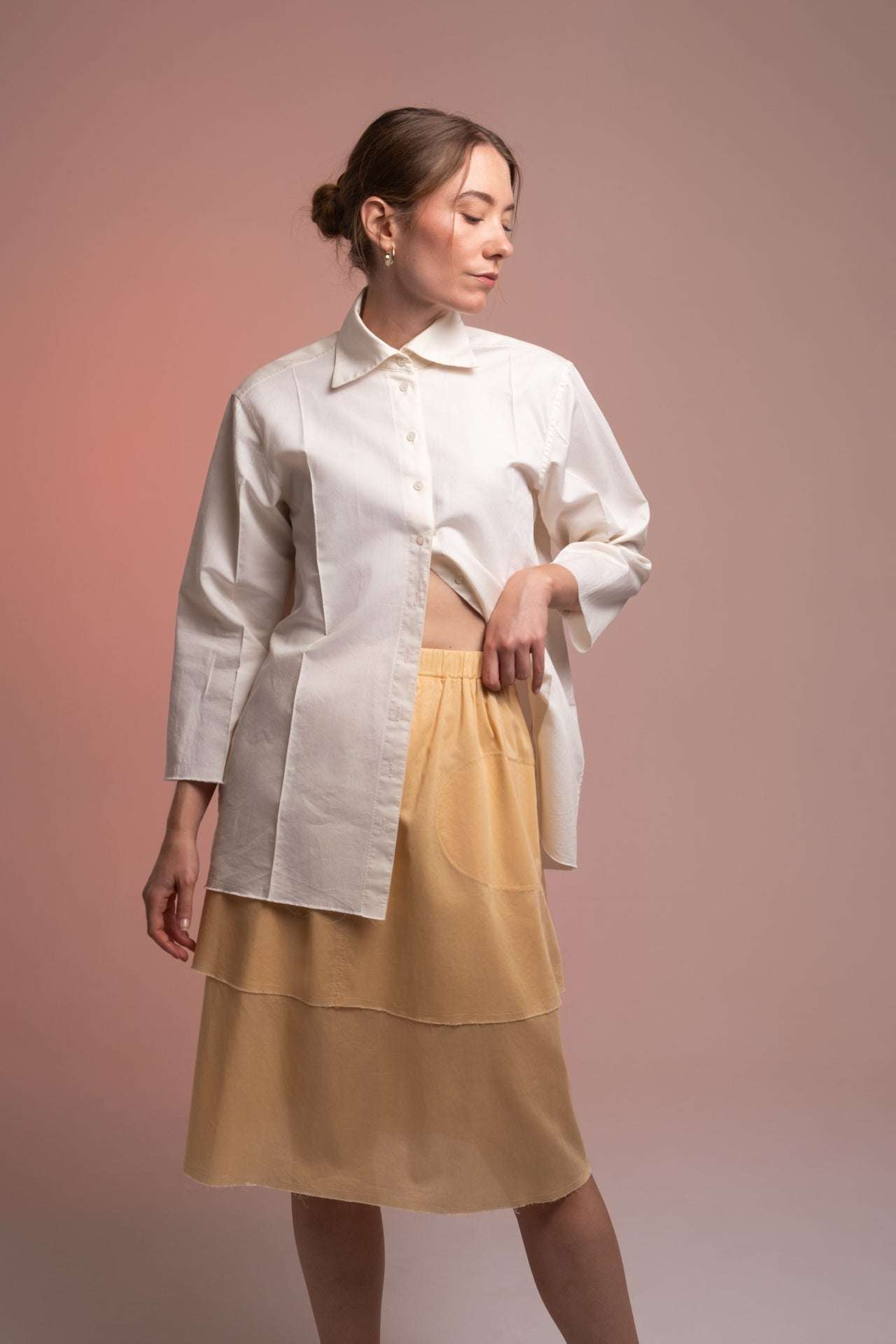 Falda midi de dos capas - EParshutova