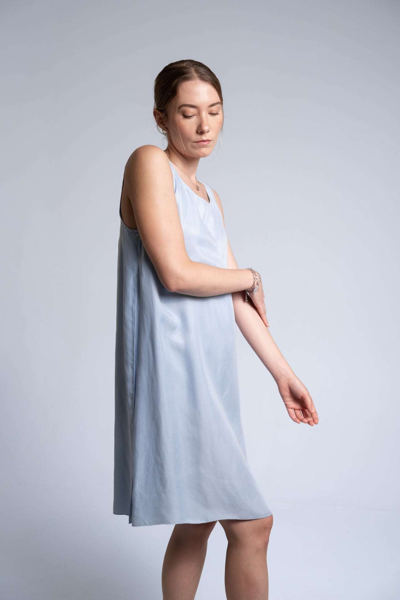 Vestido midi de cupra - EParshutova