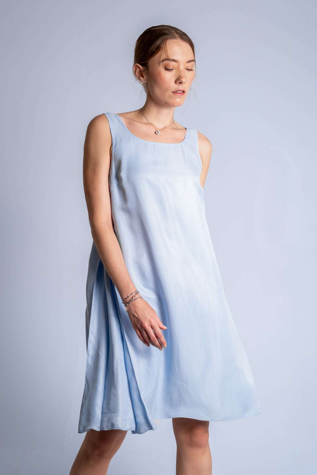 Vestido midi de cupra - EParshutova